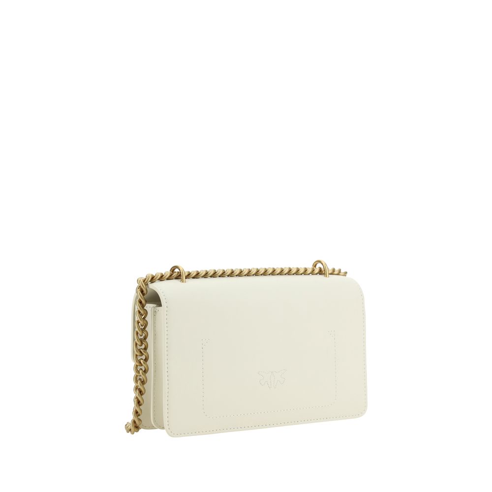 Beige Calf Leather Bos Taurus Shoulder Bag