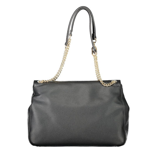 Black Polyethylene Women Handbag
