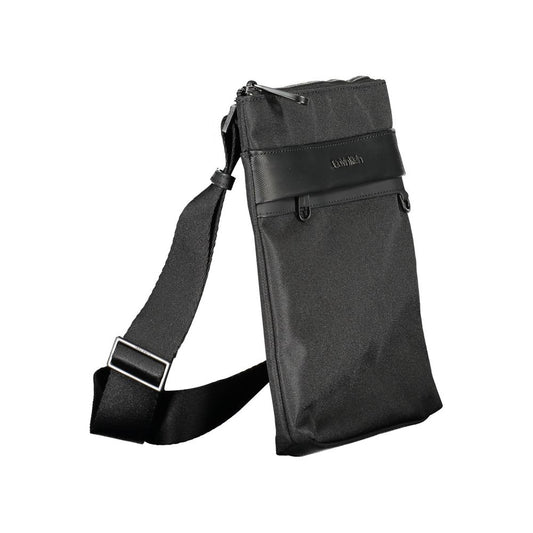 Black Polyester Shoulder Bag