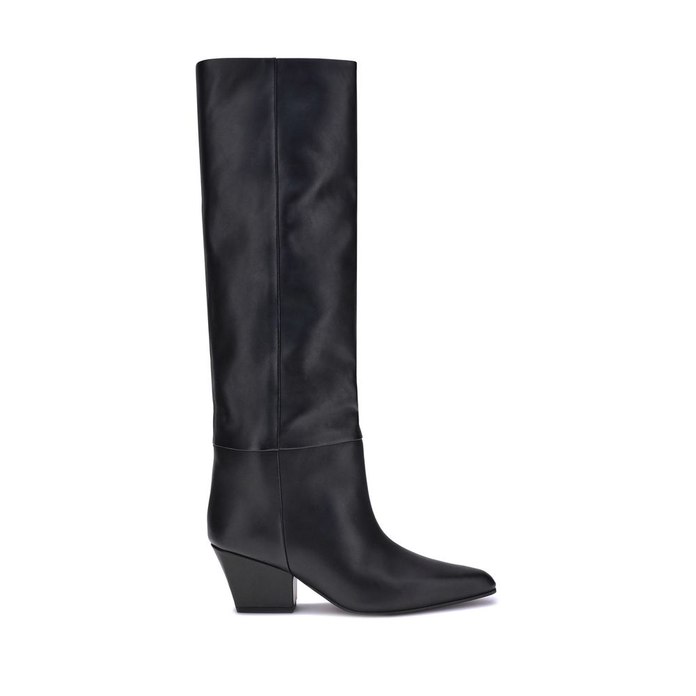 Black Calf Leather Bos Taurus Boots