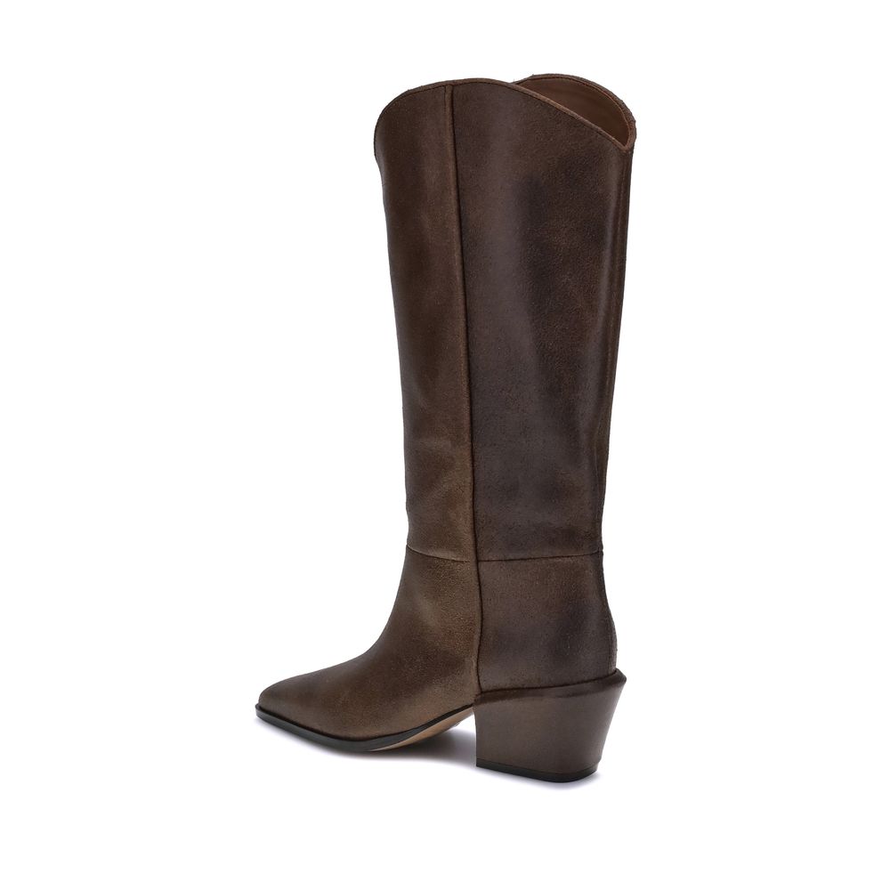 Brown Leather Boots