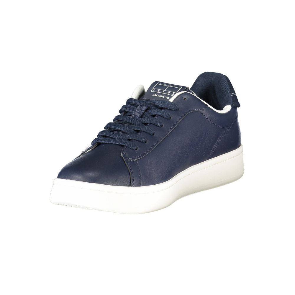 Blue Polyester Sneaker
