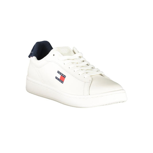 White Polyester Sneaker