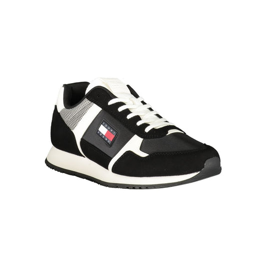 Black Polyester Sneaker