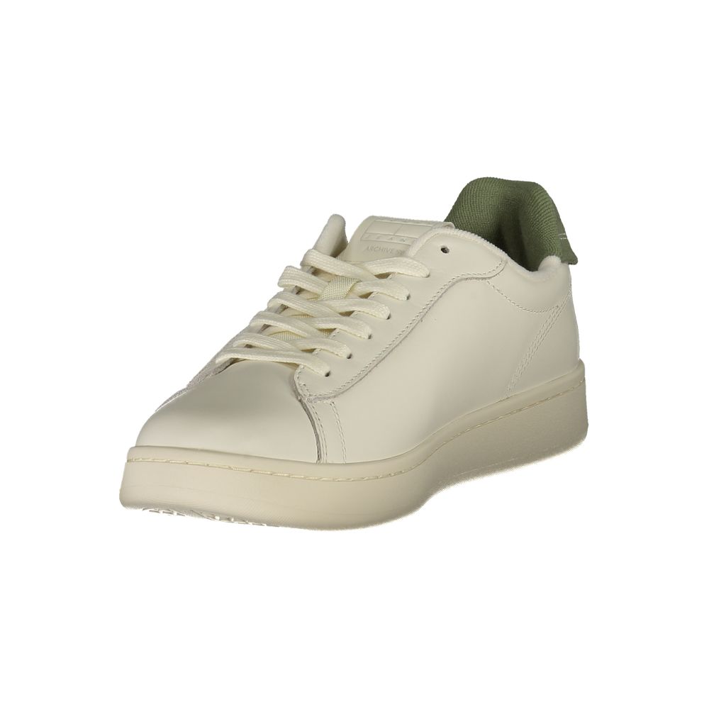 White Polyester Sneaker