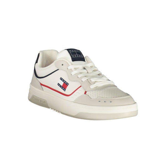 White Polyester Sneaker