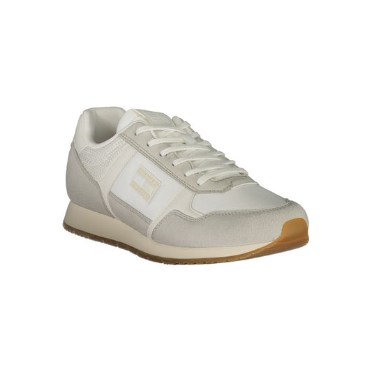 White Polyester Sneaker