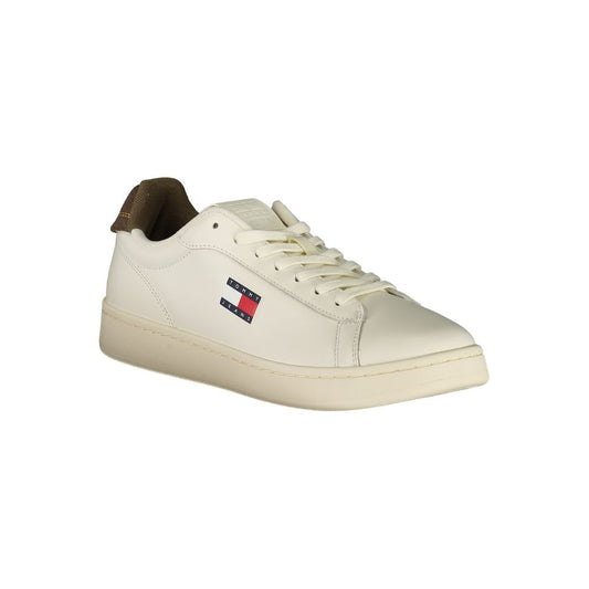 White Polyester Sneaker