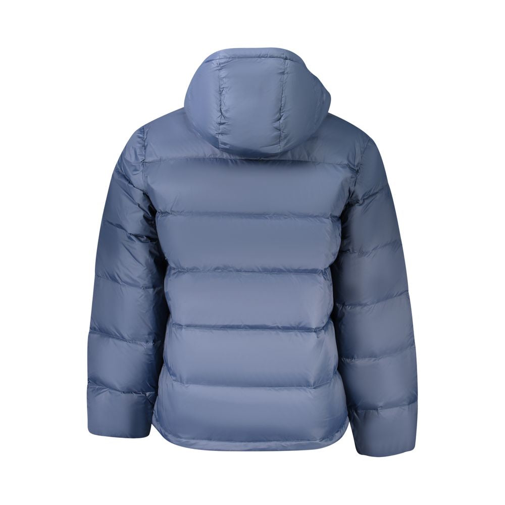 Blue Polyamide Men Jacket