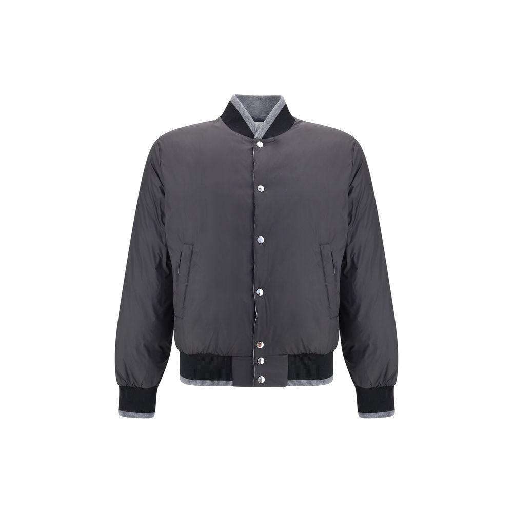Gray Cotton Bomber