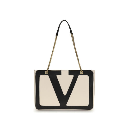 Cream Calf Leather Bos Taurus Shoulder Bag
