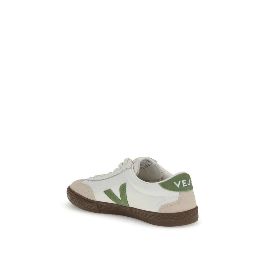 White Leather Low Top Sneakers