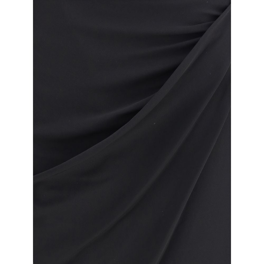 Black Viscose Skirt