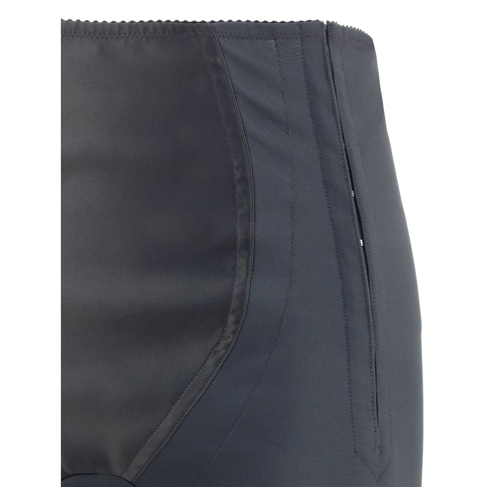 Black Nylon Athletic Pants