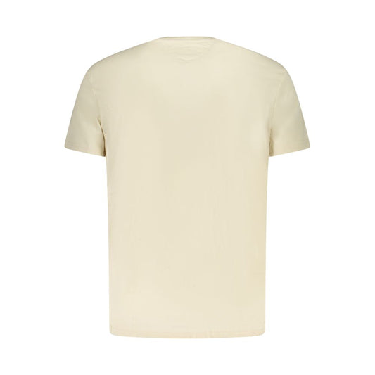 Beige Cotton Men's T-Shirt