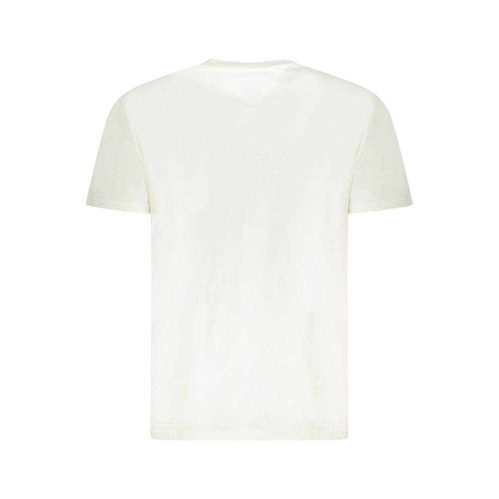 White Cotton Men T-Shirt