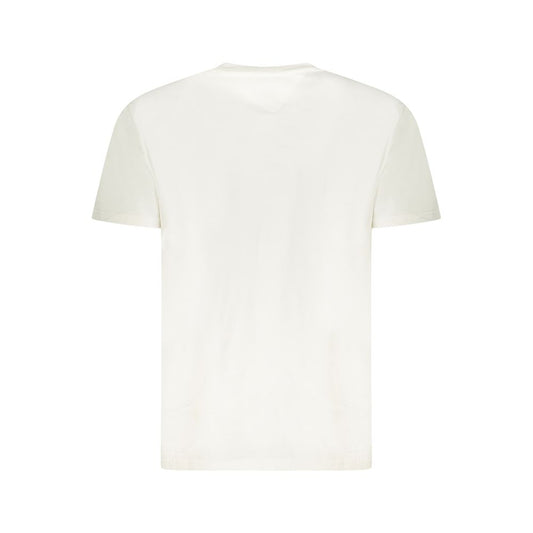White Cotton Men T-Shirt