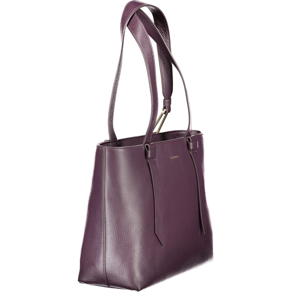Purple Leather Handbag