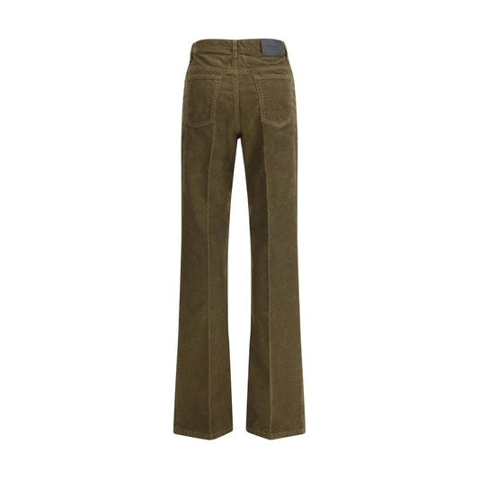 Bicolor Cotton Casual Pants