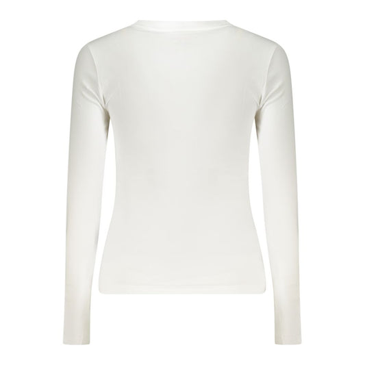 White Cotton Women T-Shirt