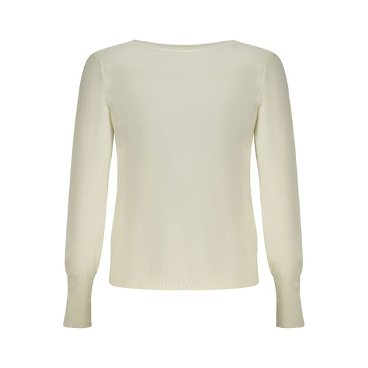 White Viscose Women Sweater