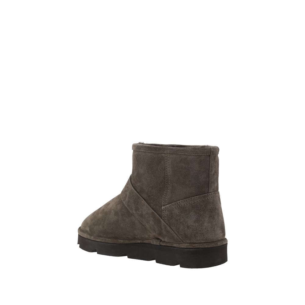 Brown Calf Leather Bos Taurus Ankle Boots