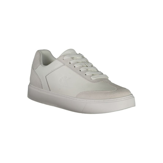 White Polyester Sneaker