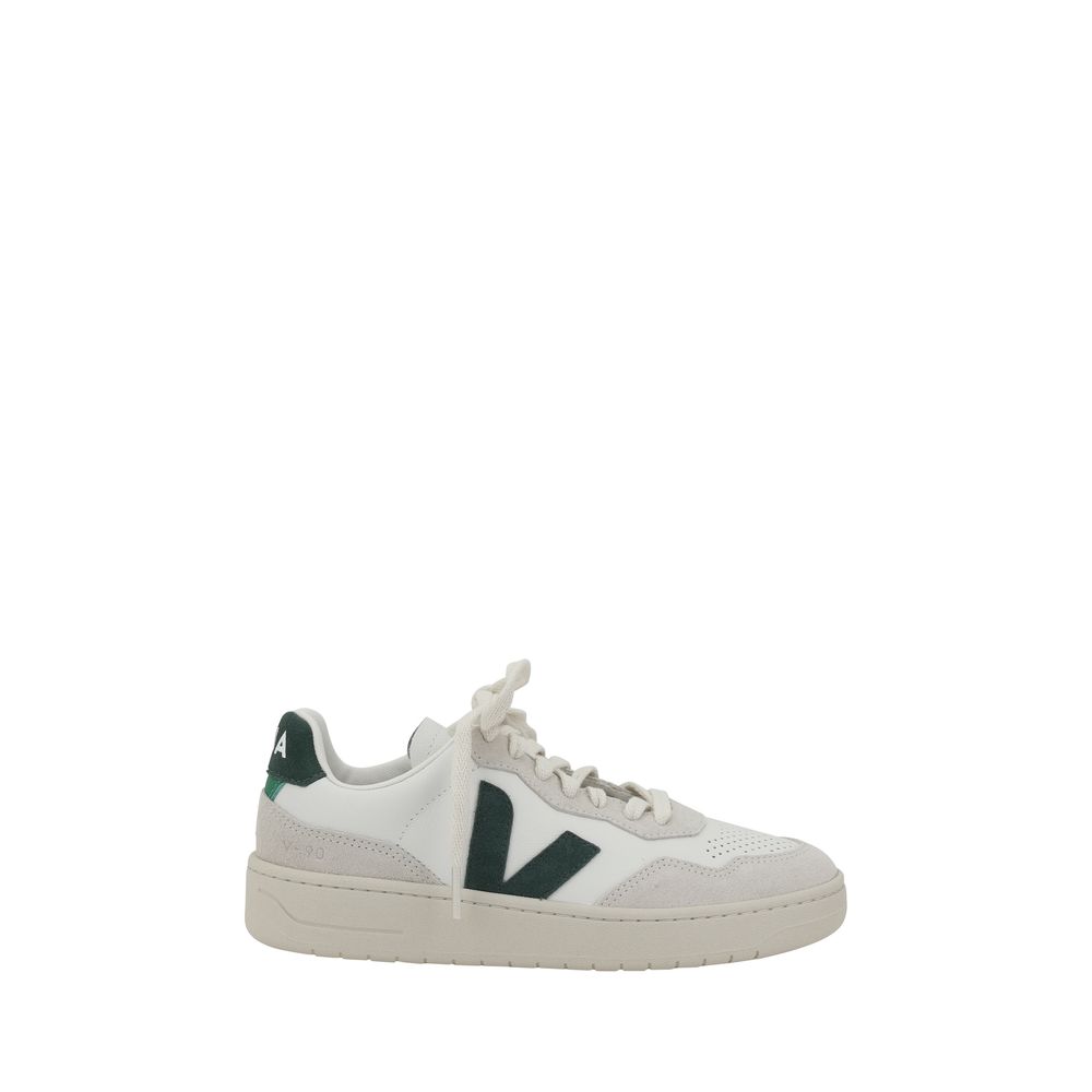 White Rubber Low Top Sneakers