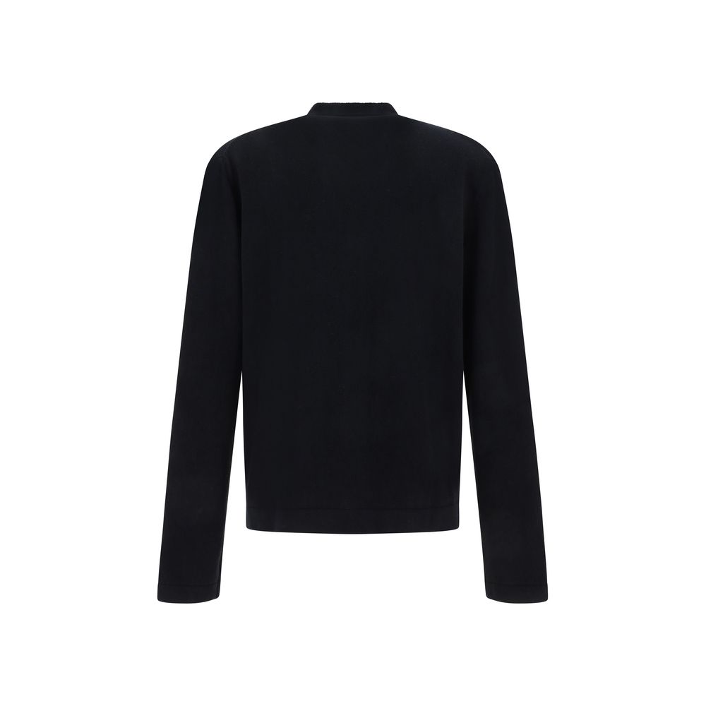Black Cotton Cardigan