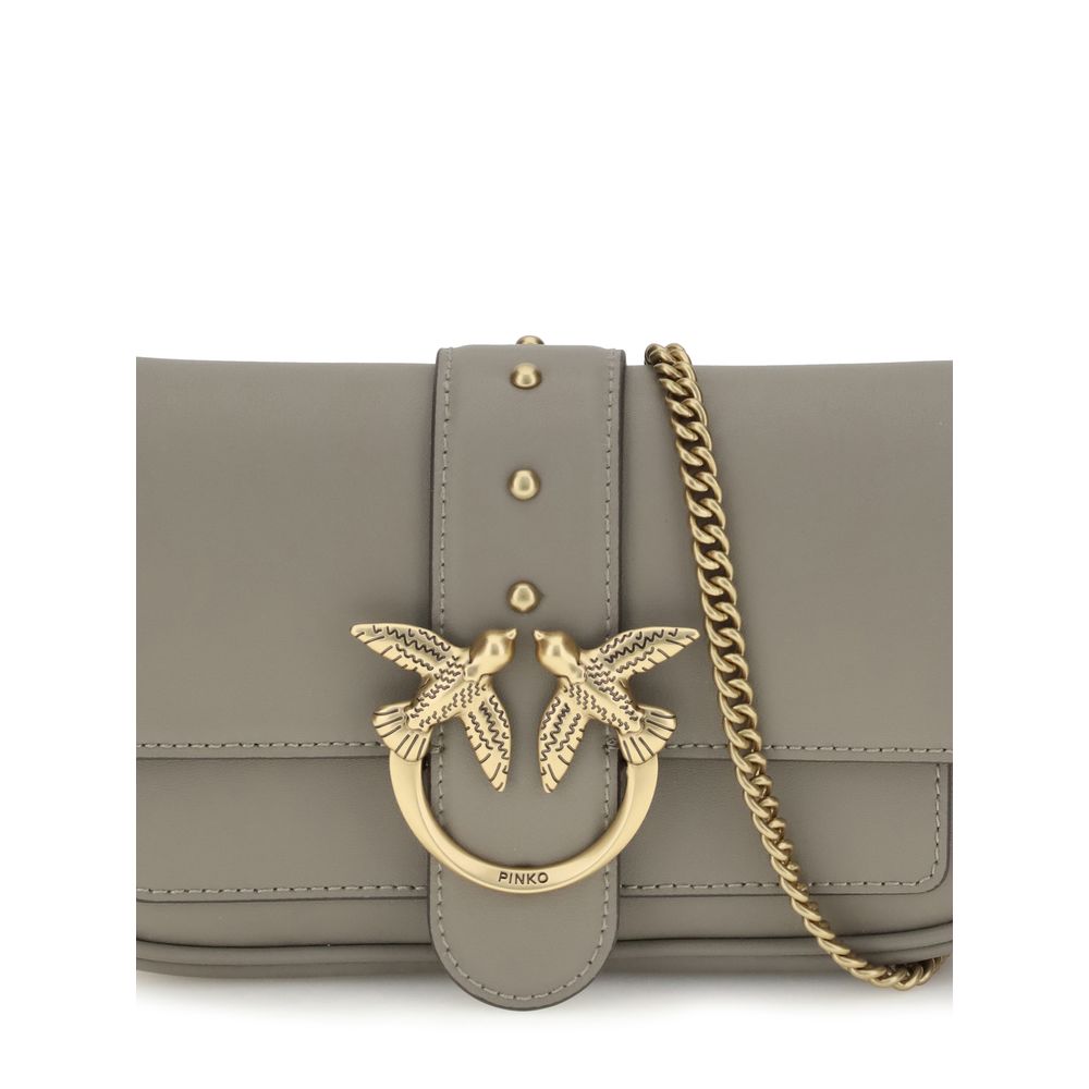 Gray Calf Leather Bos Taurus Shoulder Bag