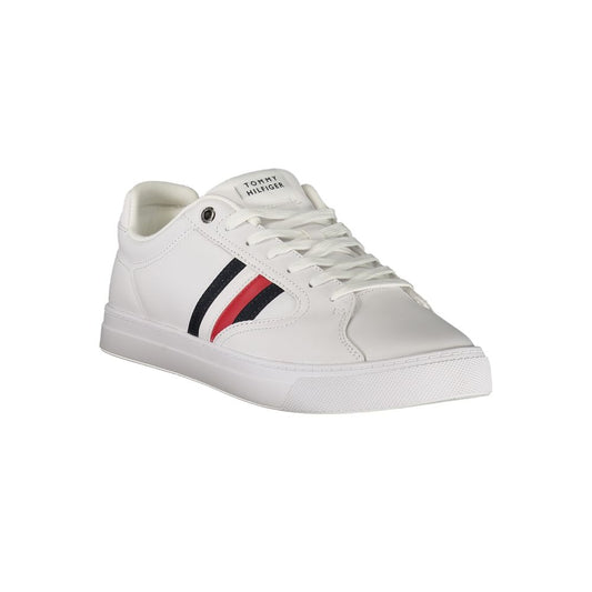 White Polyester Sneaker