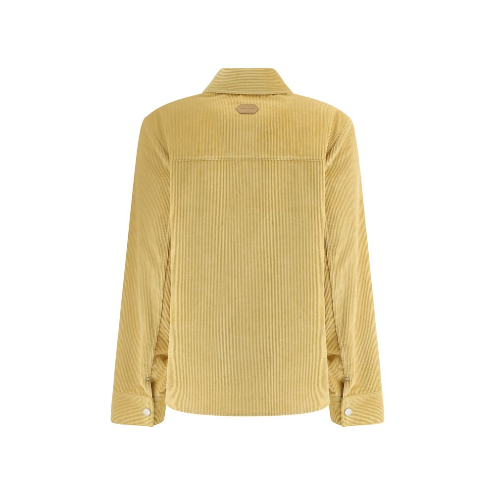 Yellow Cotton Denim Jacket