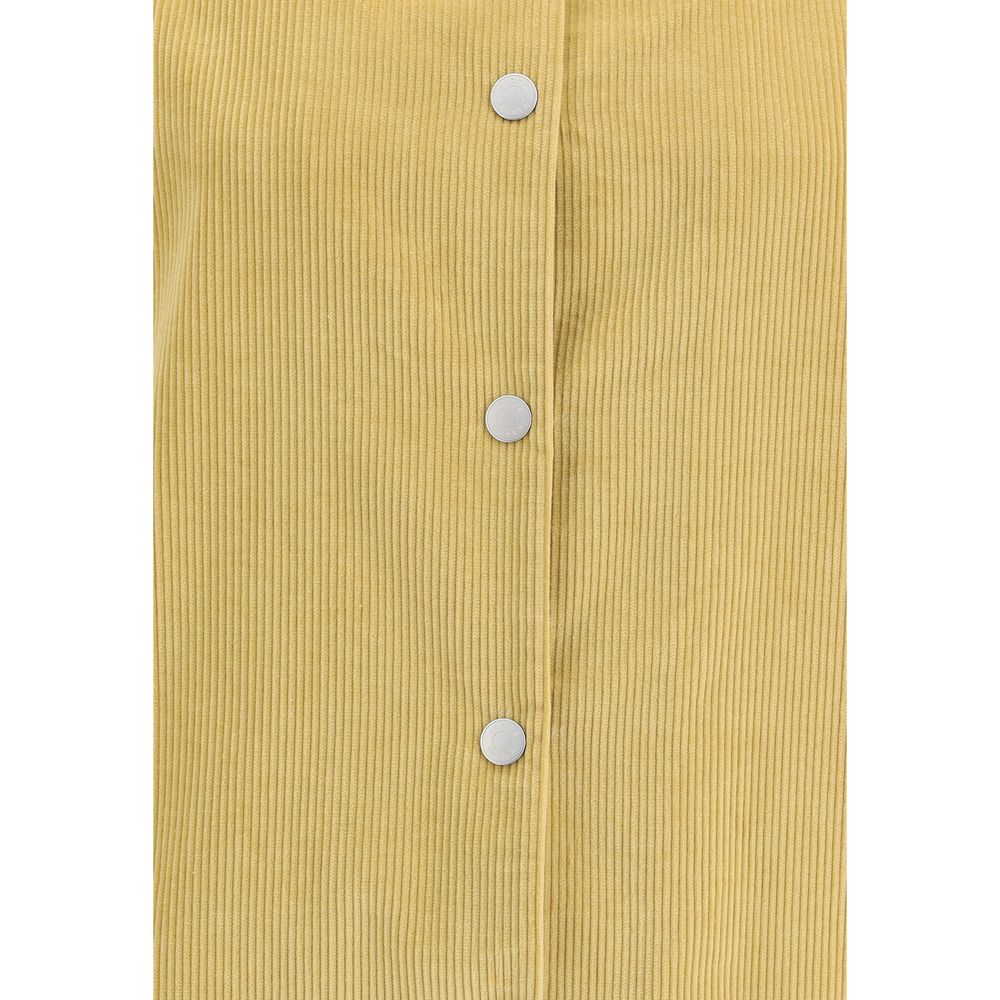 Yellow Cotton Denim Jacket