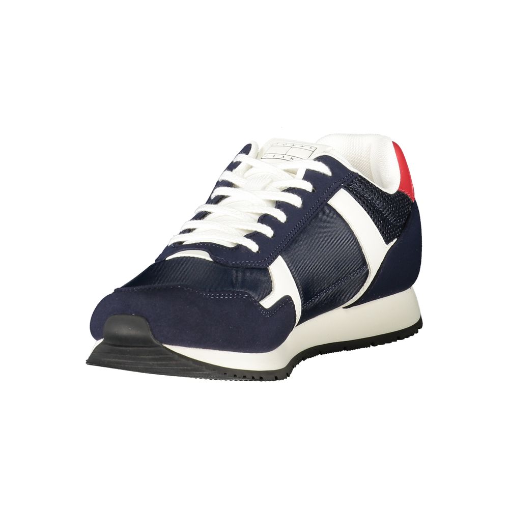 Blue Polyester Sneaker
