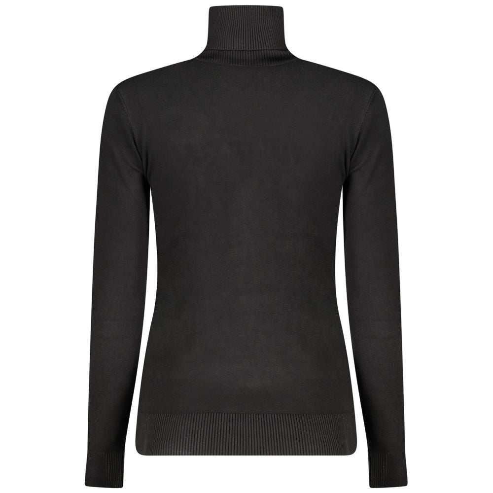 Black Viscose Women Sweater