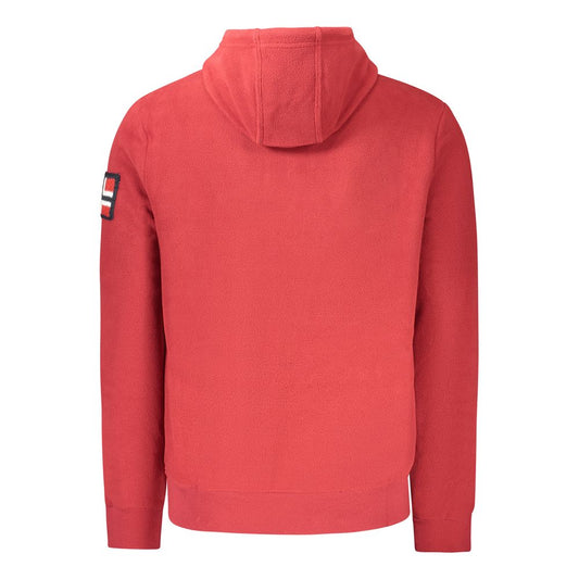 Red Polyester Men Sweater