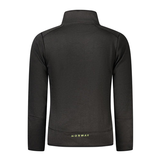 Black Polyester Men Sweater