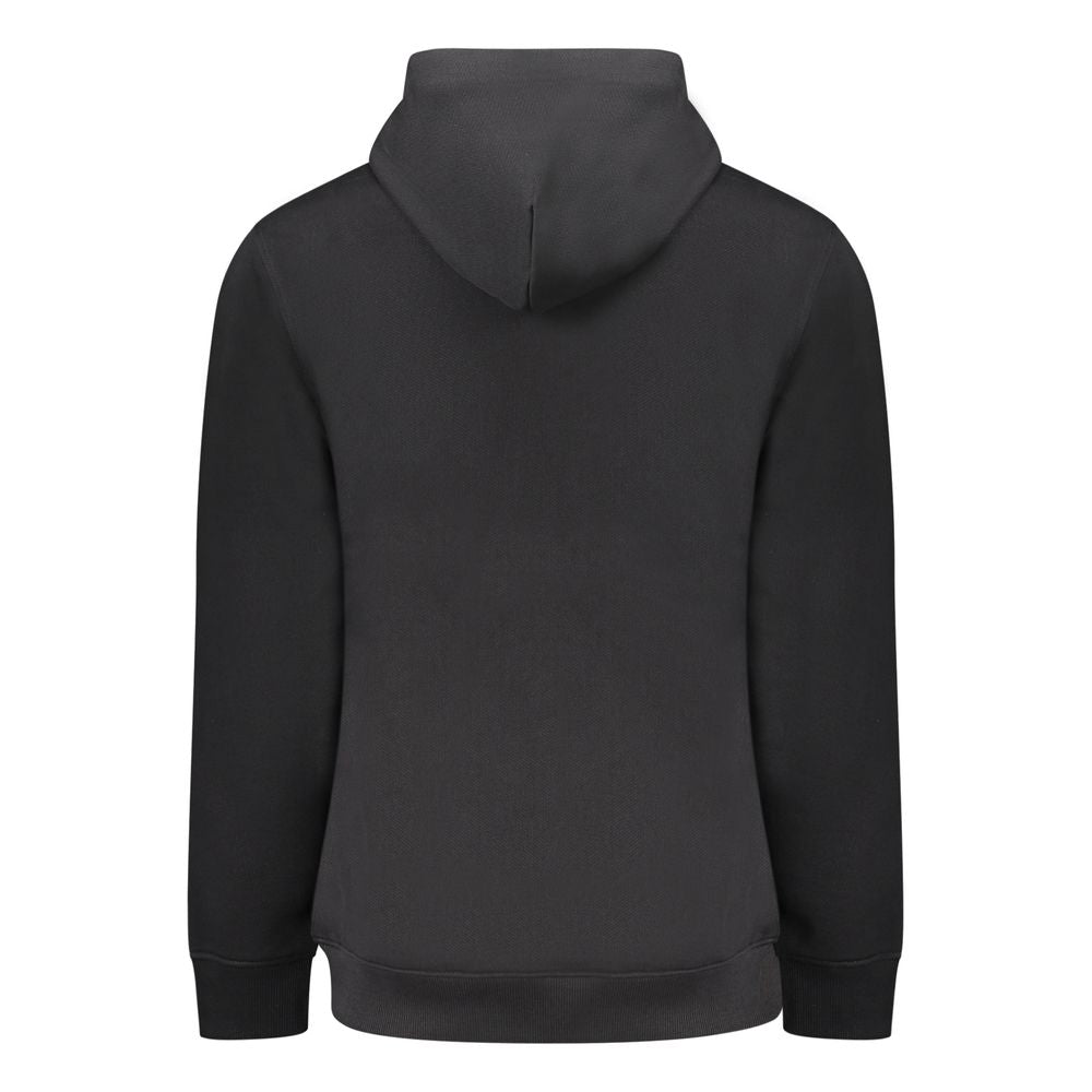 Black Cotton Men Sweater
