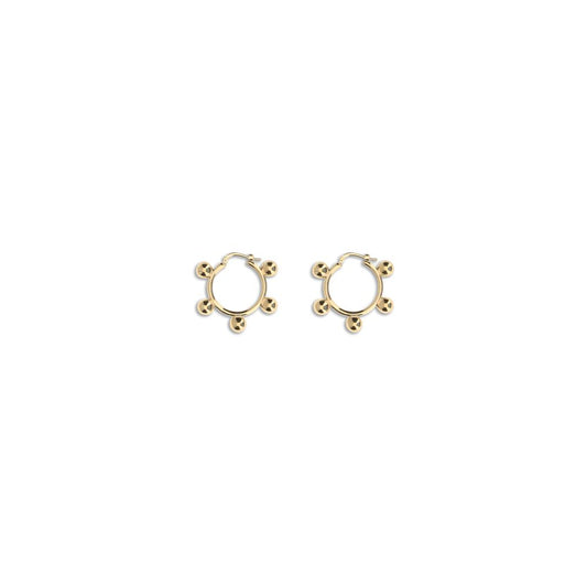 Gold Brass Earrings
