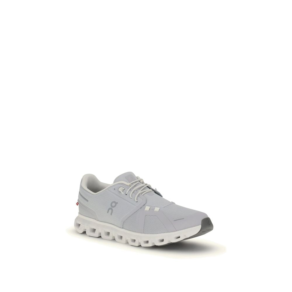 White Fabric Athletic Sneakers