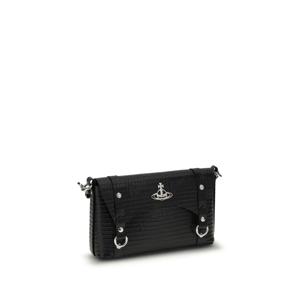 Black Calf Leather Bos Taurus Shoulder Bag