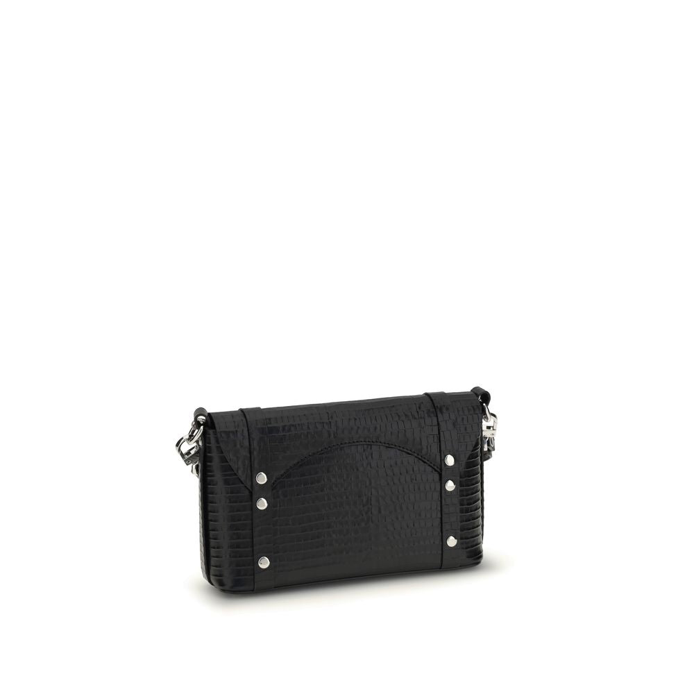 Black Calf Leather Bos Taurus Shoulder Bag