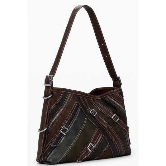 Brown Polyethylene Handbag