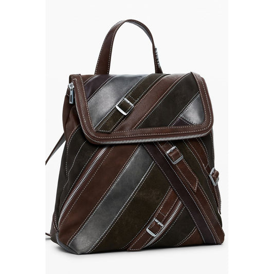 Brown Polyethylene Backpack