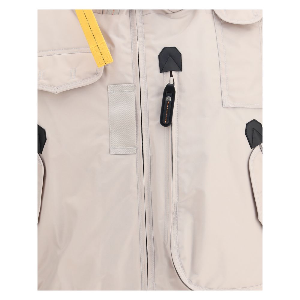 Beige Nylon Bomber