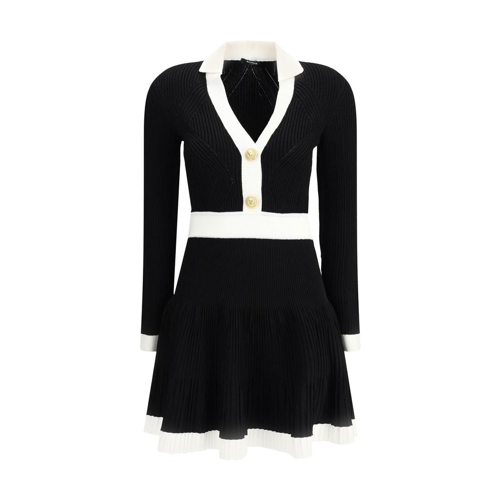 Black Viscose Casual Dress