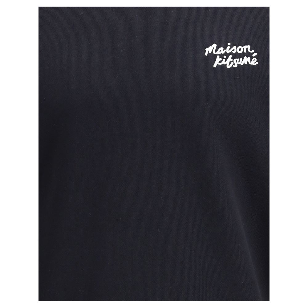 Black Cotton Sweatshirt