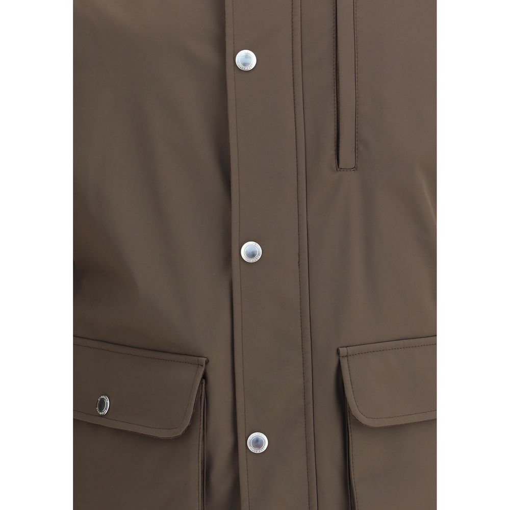 Brown Polyamide Coat