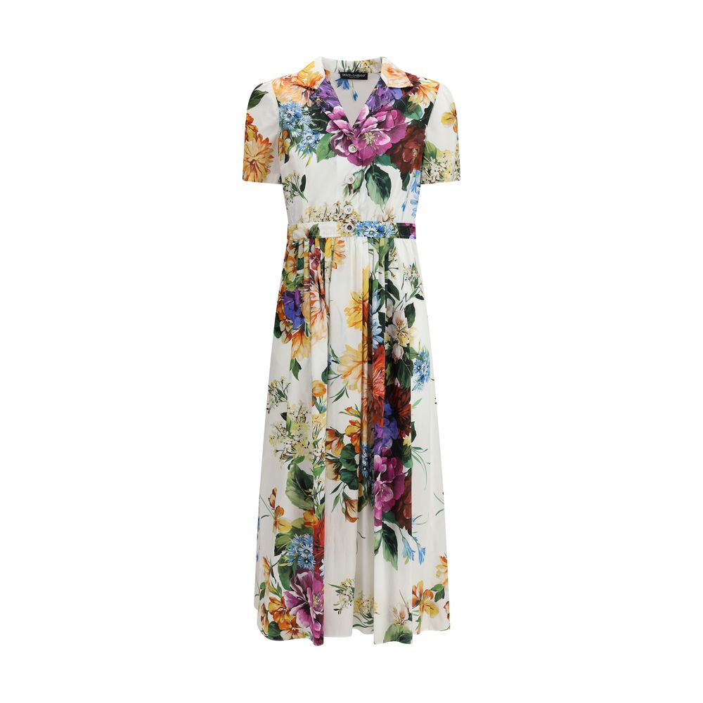 Multicolor Cotton Casual Dress