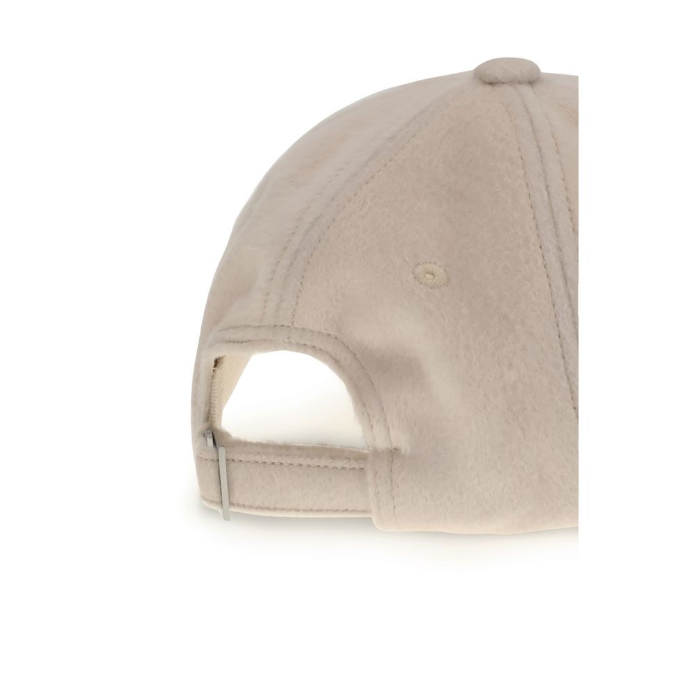 Beige Wool Cap (Baseball Hat)